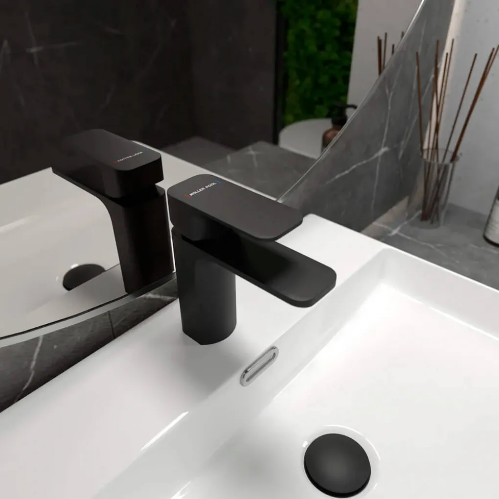 Смеситель для умывальника Koller Pool Trend, черный матовый- Фото 3